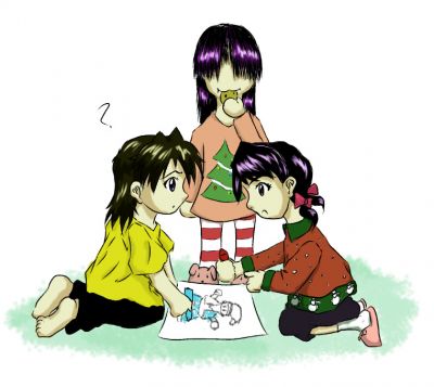 Figured I should do at least a little Christmas present. Even if it's rushed and I guess it doesn't make too much sense that Aki wouldn't use her favorite color by default. :P
